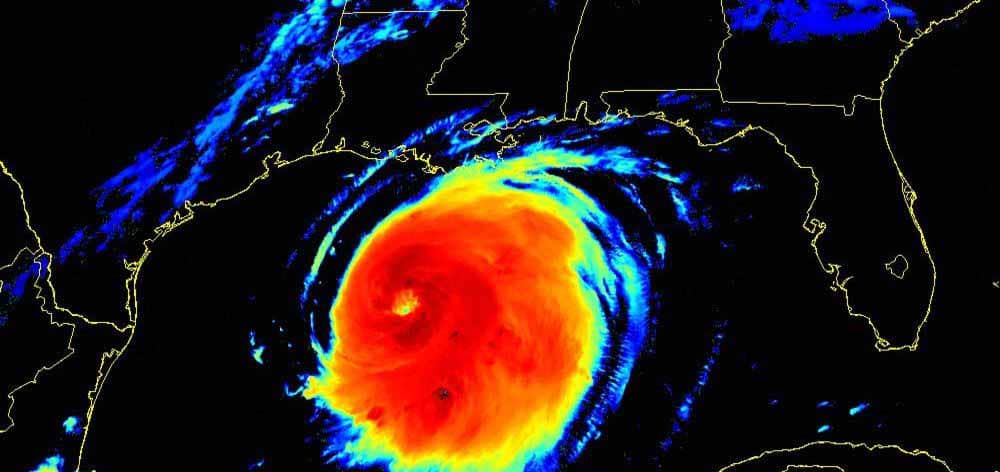 Hurricane Laura Approaches The Louisiana Coast, August 2020